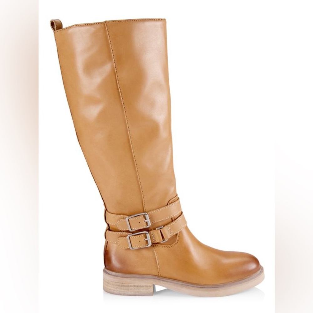 WOW! Summer Sale! 🎉 Sam Edelman Tall Leather Boots Freda Cashew Tan Brown size 8